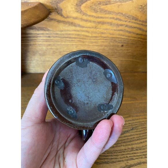 Vintage Redware Red Rooster Pancake Set Batter and Butter Pitchers 1950s - Picture 10 of 10